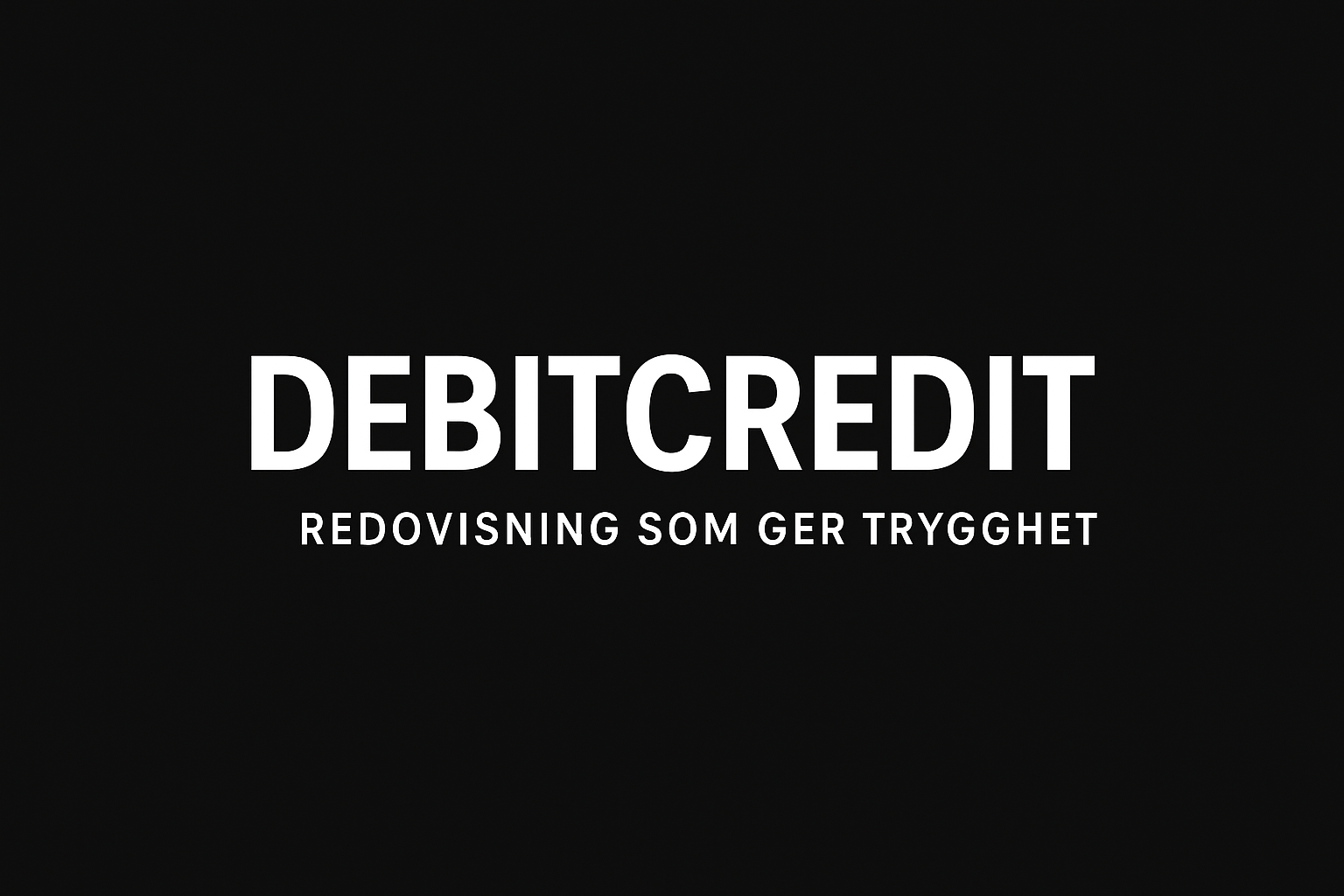 logga debitkredit redovisning som ger trygghet